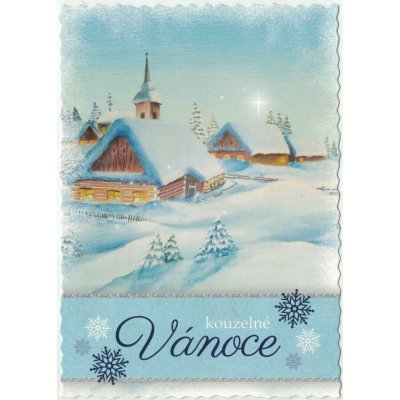 Pohlednice Vánoční malovaná 6 – Zboží Dáma