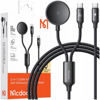 Mcdodo CA-4210 2-in-1 USB-C cable + Samsung Watch charger, 60W, 1.2m – Sleviste.cz