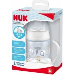 Nuk FC lahvička na učení s kontrolou teploty Loďky/Bílá 150 ml – Sleviste.cz