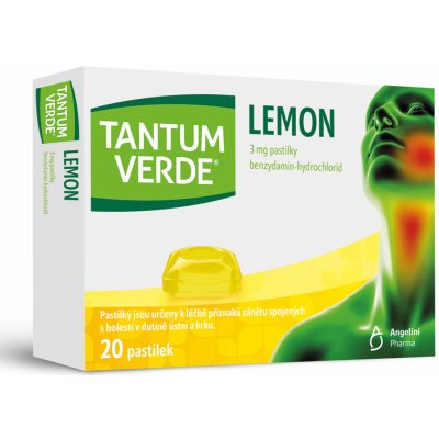 TANTUM VERDE LEMON ORM 3MG PAS 20 – Hledejceny.cz