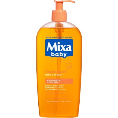Mixa Olej do koupele Baby Pěnivý Olej Pro Děti Do Sprchy I Do Koupele 400 ml
