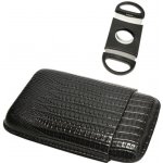 Vpkcz pouzdro na 3 doutníky Etue s ořezávačem černé 14,5 cm – Zboží Mobilmania