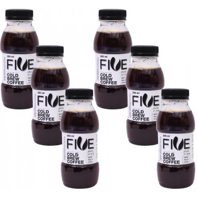 FIVE Cold Brew Coffee Natural 6 x 250 ml – Zboží Dáma