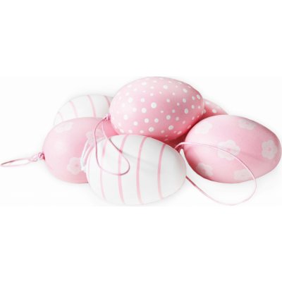 Vajíčka závěs pvc 6ks/6cm růžová – Hledejceny.cz