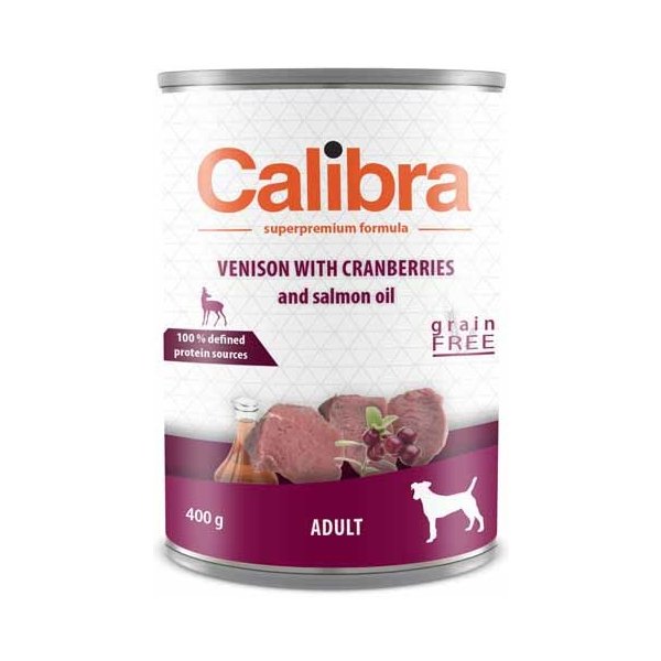 Krmivo pro psa Calibra Dog zvěřina s brusinkami 12 x 400 g
