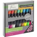 Akrylové barvy neonové+ metalické 18 x 36ml – Zboží Dáma