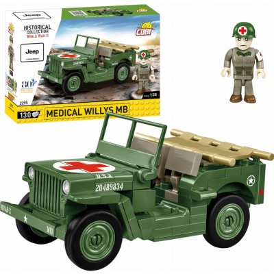 COBI 2295 World War II Americký terénní automobil Medical Willys MB – Hledejceny.cz