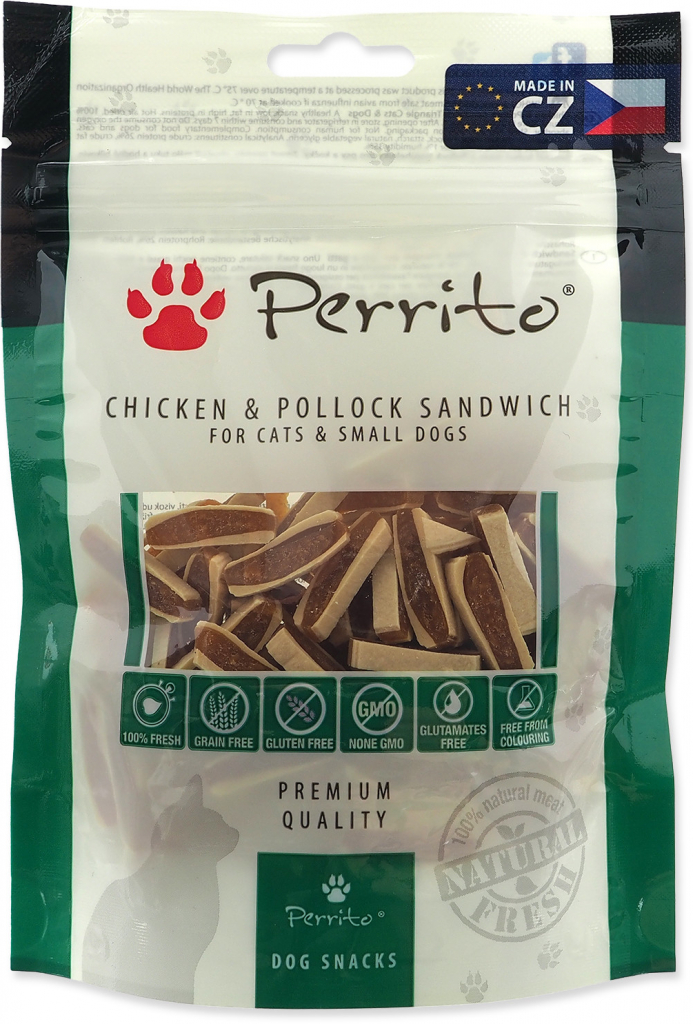Perrito Pochoutka Chicken & Pollock sandwich 100 g