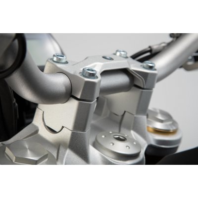 Zvýšení řídítek + 30mm, BMW F750 GS, F800 GS (24- ), stříbrné | Zboží Auto