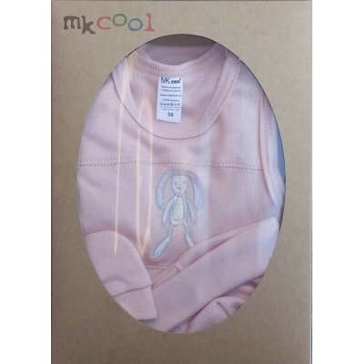 MKcool Souprava do porodnice 5 ti dílná "Králíček" SK0032 starorůžová – Zboží Dáma