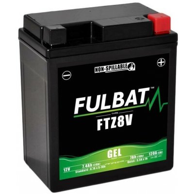 Baterie 12V, YTZ8V GEL, 7Ah, 120A, bezúdržbová GEL technologie 113x70x130 FULBAT (aktivovaná ve výrobě) | Zboží Auto