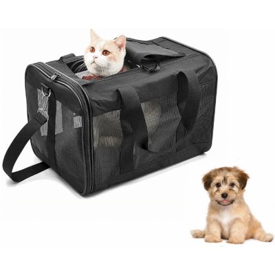 Oveo Box pro psy Kočky v autě taška na přepravu domácích mazlíčků úložný prostor skládací přepravní taška L 48 x 32 x 32 cm – Sleviste.cz