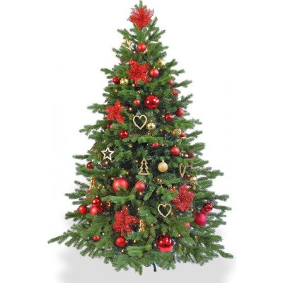 Laalu.cz Ozdobený stromeček VÁNOČNÍ HVĚZDY 180 cm – Zboží Dáma