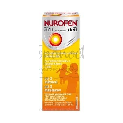 NUROFEN PRO DĚTI POR 20MG/ML POR SUS 100ML I – Zboží Mobilmania