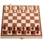 Šachy 3v1 dřevěné 29x29 cm – Zboží Dáma