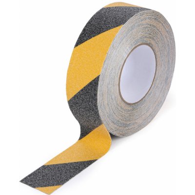 B2B Partner Protiskluzová páska hliníková kopírování struktury podkladu, 50 mm x 18,3 m černožlutá – Hledejceny.cz