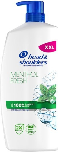 Head & Shoulders Menthol Fresh Šampon proti Lupům 800 ml Pumpička. Každodenní Použití