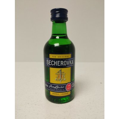 Becherovka 38% 0,05 l (holá láhev) – Zboží Dáma