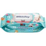 WhiteDay Ubrousky vlhčené dětské s klipem 72 ks modré – Hledejceny.cz