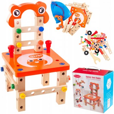 Iso pracovní ponk s nástroji dřevěný Multifunkční WD9441 3v1 – Zboží Dáma