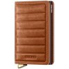 Pouzdro na doklady a karty Secrid Premium Slimwallet Emboss Lines Cognac