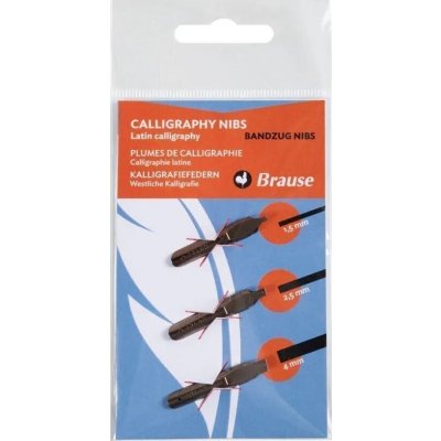 Brause 16500B Kaligrafický hrot 1,5 mm 2,5 mm 4 mm Calligraphy 3 ks – Zboží Mobilmania