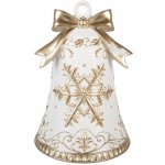 Clayre & Eef Christmas Decoration Figurine Bell ? 18x26 Cm White Plastic - ? 18*26 cm - Clayre & Eef – Hledejceny.cz