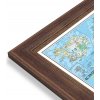 Nástěnné mapy National Geographic Skandinávie a Island - nástěnná mapa Classic 60 x 75 cm Varianta: mapa v dřevěném rámu, Provedení: Volta ořech