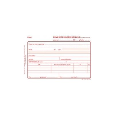 Optys 1314 Příjmový.pokladní. doklad.NCR 50listů – Zboží Živě