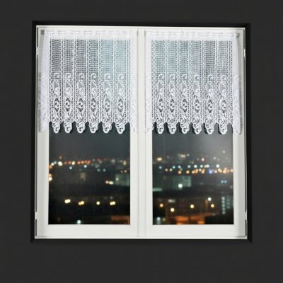 Dekorační metrážová vitrážová záclona JULIA bílá výška 70 cm různé rozměry MyBestHome Rozměr: 210 cm – Zboží Mobilmania