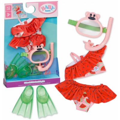 Zapf Creation BABY born Sada na šnorchlování 43 cm – Hledejceny.cz
