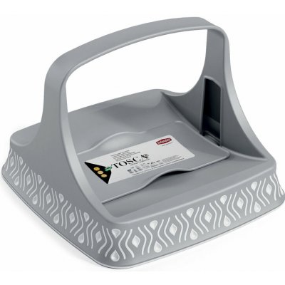 STEFANPLAST Plochý stojánek na ubrousky Tosca bílý/ šedý – Zboží Živě