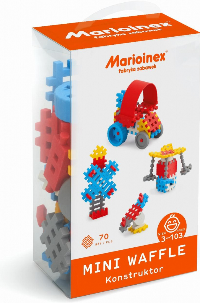 Marioinex MINI WAFLE 70 ks Konstruktér chlapci