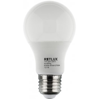 Retlux RLL 243 E27 žárovka LED A60 7W bílá teplá