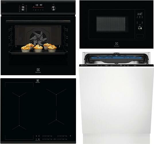 SET Electrolux EOD6F77H + EIV634 + 300 LMS2203EMK + EES48401L