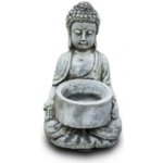 ORIENTAL Zahradní betonová dekorace Buddha - čajová svíčka – Zboží Dáma