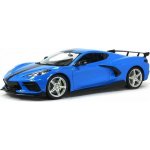 Maisto 2020 Chevrolet Corvette Stingray Coupe HIGH WING modrá 1:18 – Sleviste.cz