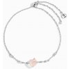 Náramek Royal Exklusive Royal Fashion stříbrný rhodiovaný Sebeláska s drahokamem moonstonem a drahokamy topazy DR24372B-SILVER-ROSEQUARTZ-TOPAZ