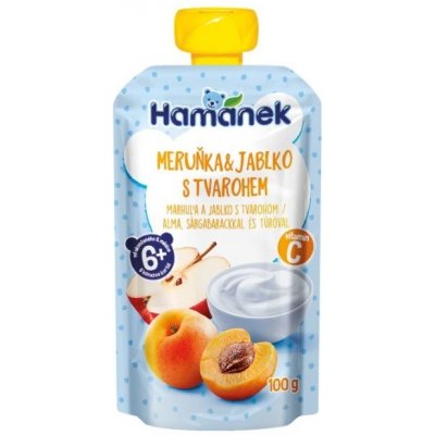 Hamánek kapsička Meruňka jablko tvaroh 100 g – Sleviste.cz