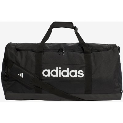adidas Linear Duffel L BLACK/BLACK/WHITE černá 65 L – Zboží Dáma