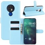 Litchi PU kožené na mobil Nokia 6.2 / Nokia 7.2 - světlemodré – Zboží Mobilmania