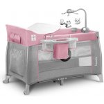 Lionelo cestovní postýlka thomi s vložným lůžkem Pink Baby – Sleviste.cz