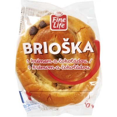 Fine Life Brioška s krémem a čokoládou 6 x 50 g – Zboží Dáma