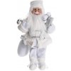 Vánoční dekorace Sezónkovo Santa Claus bílý 45 cm