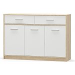 Arten Komoda TIPS-3D2S Dub sonoma/bílá – Sleviste.cz