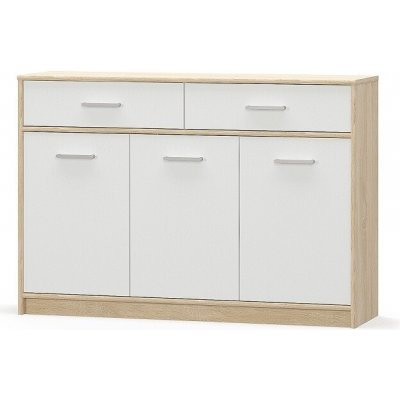 Arten Komoda TIPS-3D2S Dub sonoma/bílá – Sleviste.cz