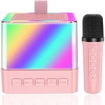 Dětské karaoke s 1 mikrofonem Přenosný Bluetooth reproduktor s LED Bezdrátové mikrofony pro děti – Zboží Dáma Dětské karaoke s 1 mikrofonem Přenosný Bluetooth reproduktor s LED Bezdrátové mikrofony pro děti – Zboží Dáma