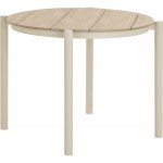 Nordic Living plastový zahradní stůl Ela 90 cm Béžový – Hledejceny.cz
