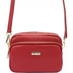 MiaMore dámská kožená kabelka 01-062 Dollaro červená – Zboží Mobilmania