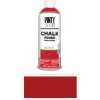 Barva ve spreji Pintyplus Chalk křídová barva ve spreji na různé povrchy 400 ml sametově červená CK804